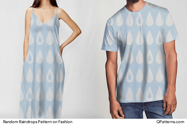 Random Raindrops Pattern on fashion