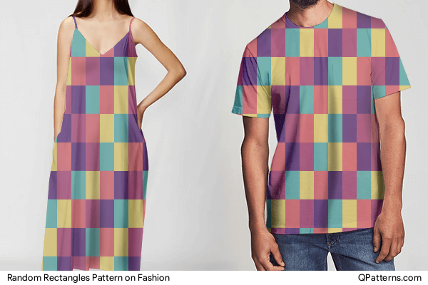 Random Rectangles Pattern on fashion