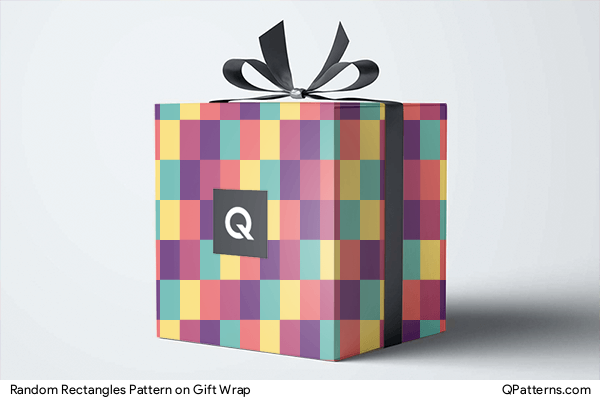 Random Rectangles Pattern on gift-wrap