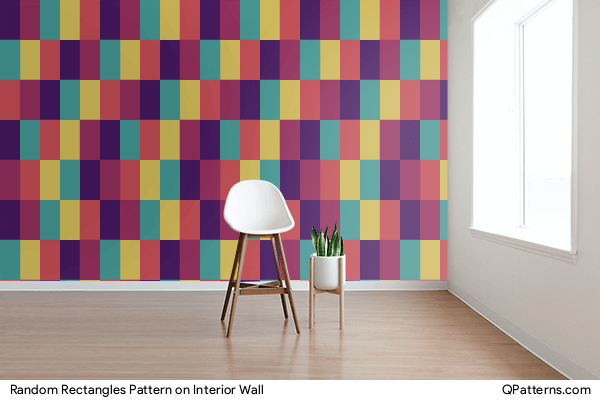 Random Rectangles Pattern on interior-wall