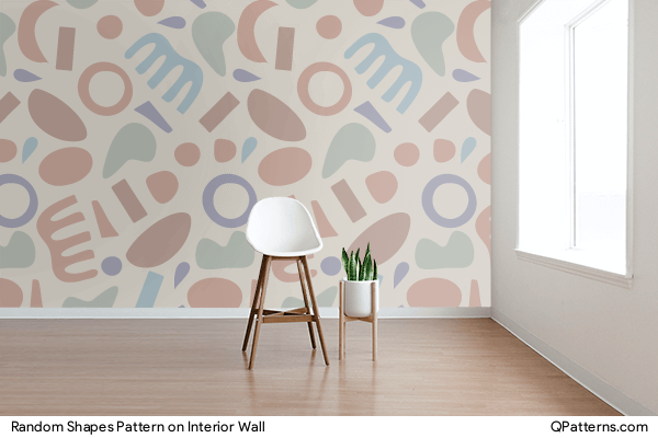 Random Shapes Pattern on interior-wall