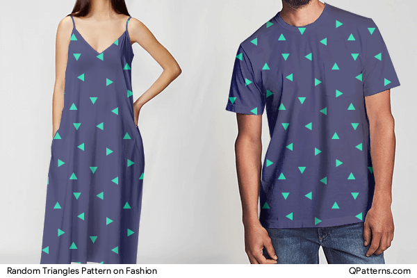 Random Triangles Pattern on fashion