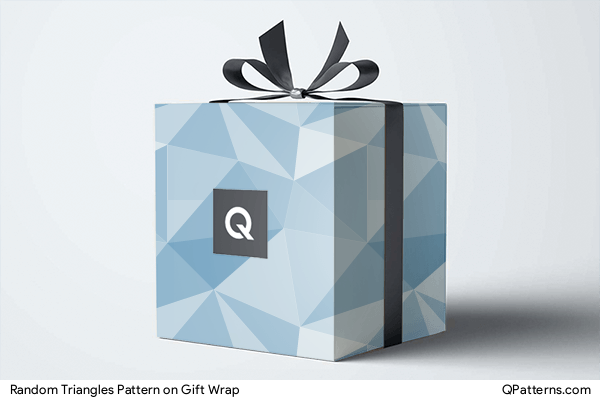Random Triangles Pattern on gift-wrap