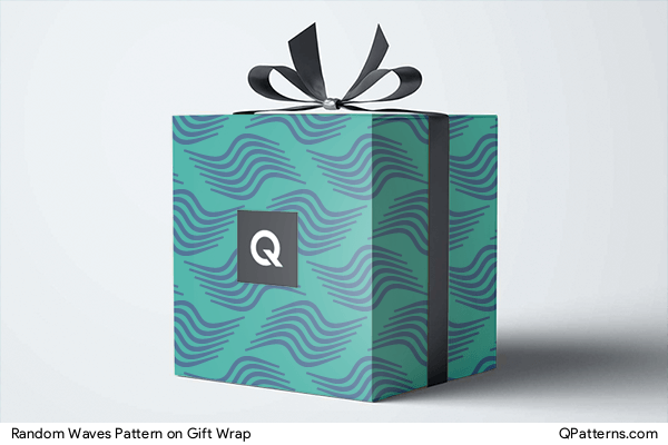 Random Waves Pattern on gift-wrap