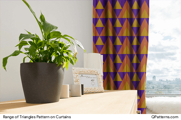 Range of Triangles Pattern on curtains