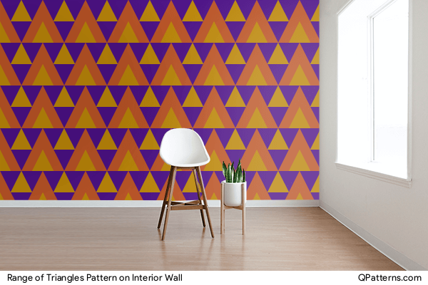 Range of Triangles Pattern on interior-wall