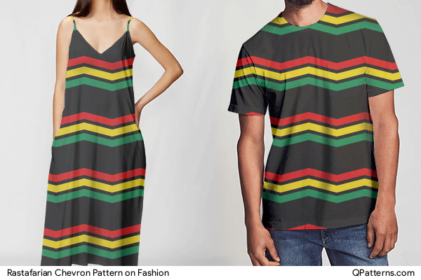 Rastafarian Chevron Pattern on fashion