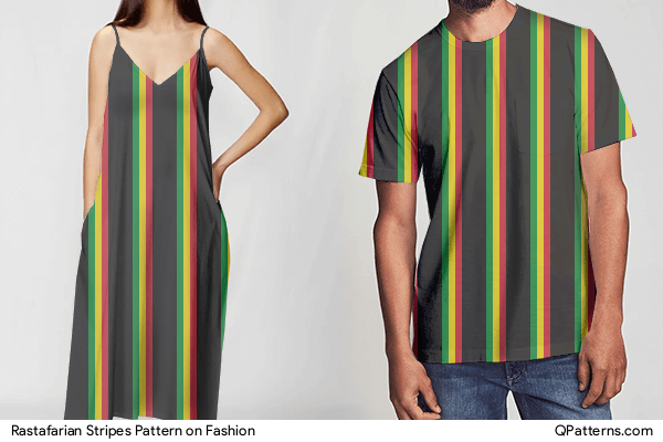 Rastafarian Stripes Pattern on fashion