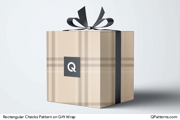 Rectangular Checks Pattern on gift-wrap