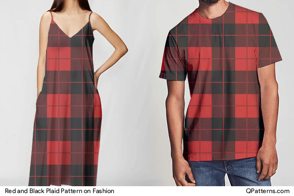 Red and Black Plaid Pattern on fashion