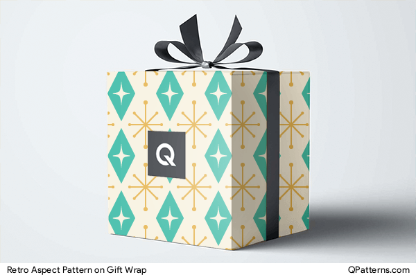 Retro Aspect Pattern on gift-wrap