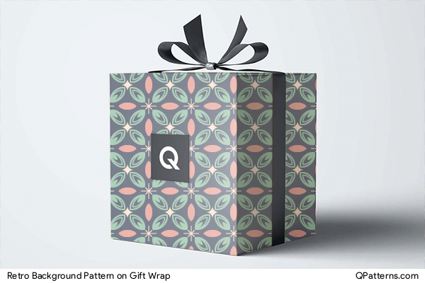 Retro Background Pattern on gift-wrap