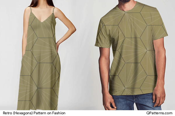 Retro (Hexagons) Pattern on fashion