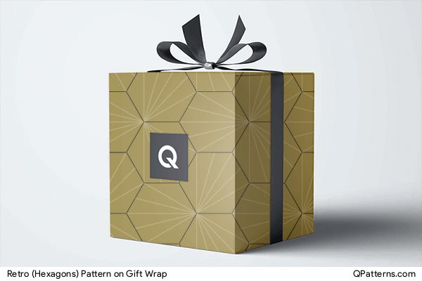 Retro (Hexagons) Pattern on gift-wrap