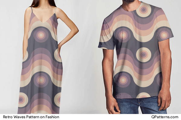 Retro Waves Pattern on fashion