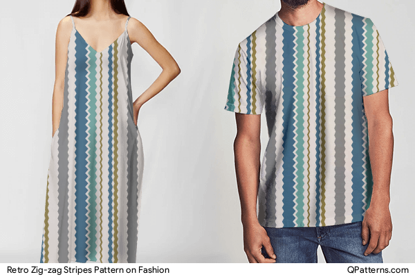 Retro Zig-zag Stripes Pattern on fashion