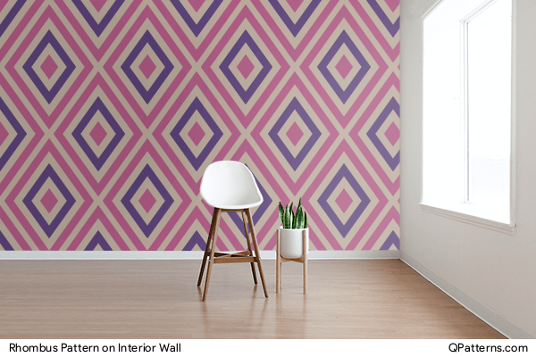 Rhombus Pattern on interior-wall