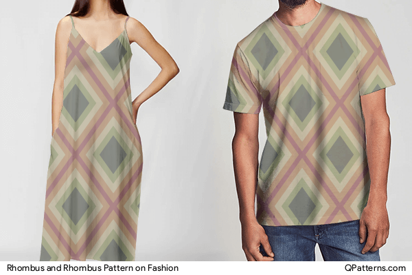 Rhombus and Rhombus Pattern on fashion