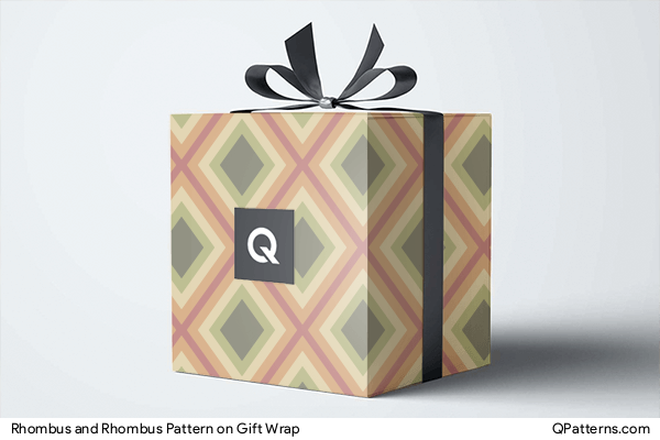 Rhombus and Rhombus Pattern on gift-wrap