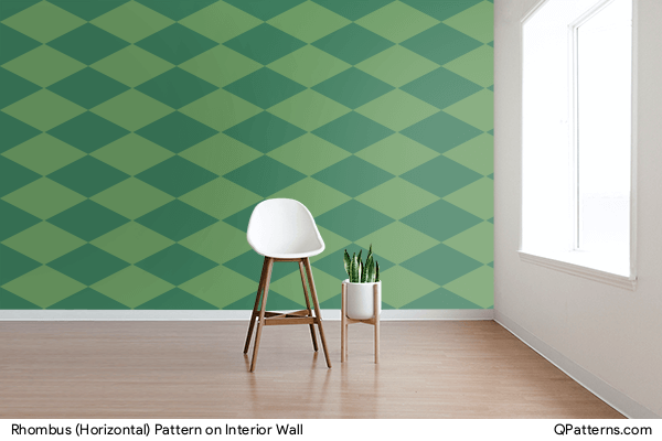 Rhombus (Horizontal) Pattern on interior-wall