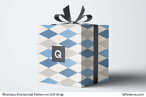 Rhombus (Horizontal) Pattern on gift-wrap