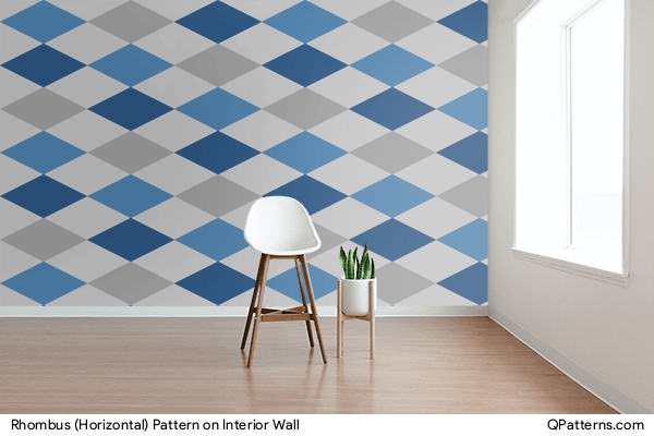 Rhombus (Horizontal) Pattern on interior-wall