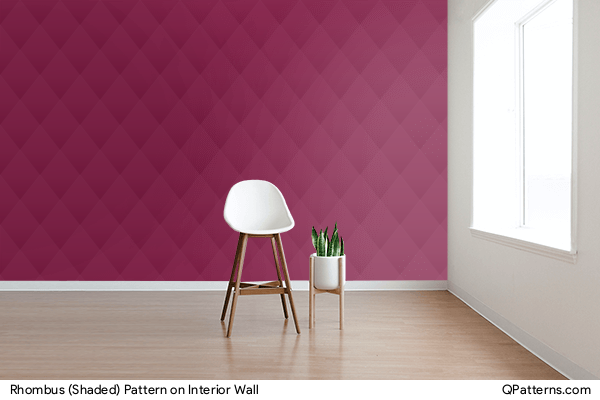 Rhombus (Shaded) Pattern on interior-wall