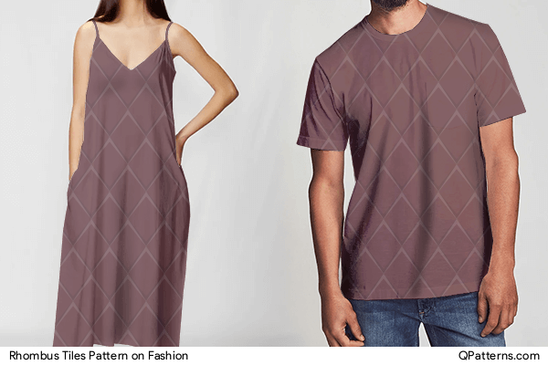 Rhombus Tiles Pattern on fashion