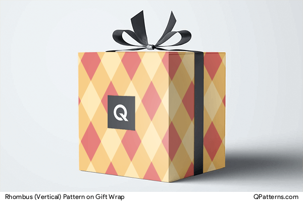 Rhombus (Vertical) Pattern on gift-wrap