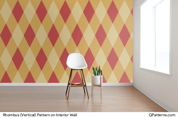 Rhombus (Vertical) Pattern on interior-wall
