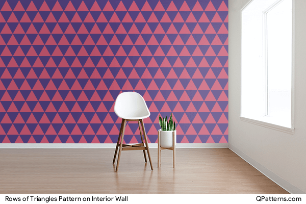 Rows of Triangles Pattern on interior-wall