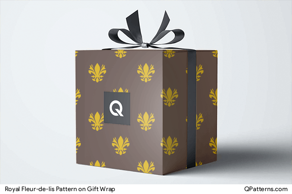 Royal Fleur-de-lis Pattern on gift-wrap