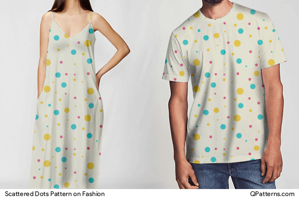 Scattered Dots Pattern on fashion