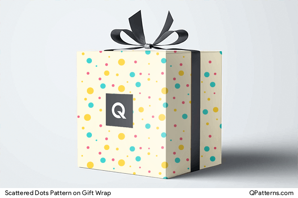 Scattered Dots Pattern on gift-wrap