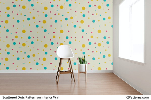 Scattered Dots Pattern on interior-wall