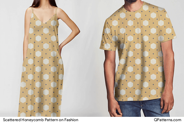 Scattered Honeycomb Pattern on fashion