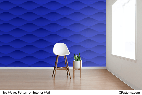 Sea Waves Pattern on interior-wall