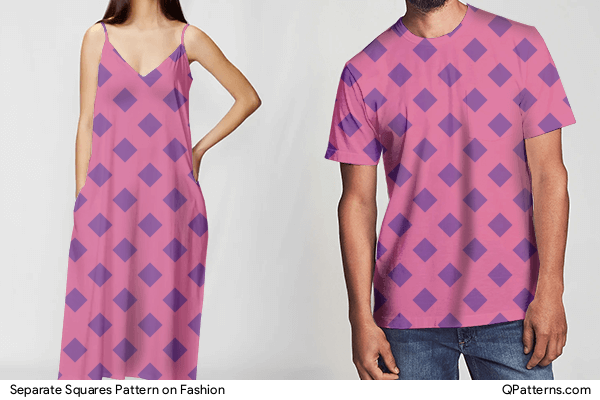 Separate Squares Pattern on fashion