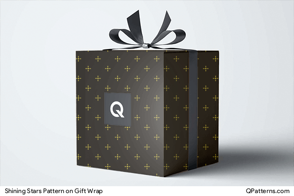 Shining Stars Pattern on gift-wrap