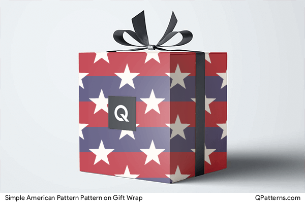 Simple American Pattern Pattern on gift-wrap