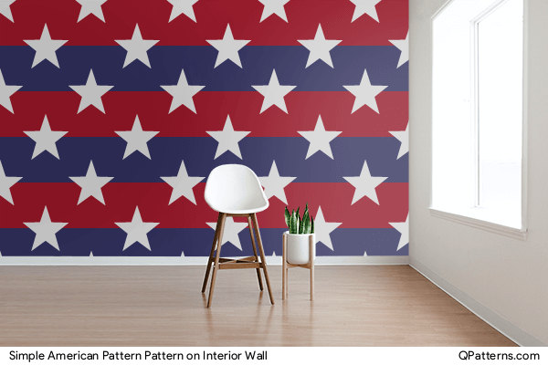 Simple American Pattern Pattern on interior-wall
