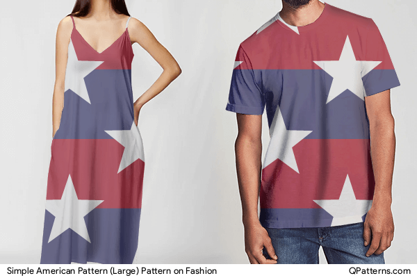 Simple American Pattern (Large) Pattern on fashion
