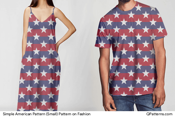 Simple American Pattern (Small) Pattern on fashion