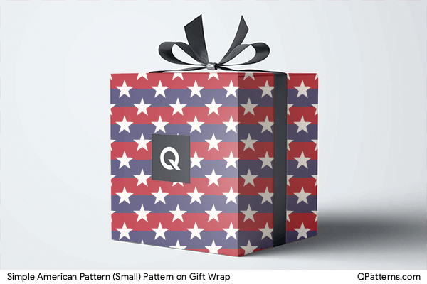 Simple American Pattern (Small) Pattern on gift-wrap