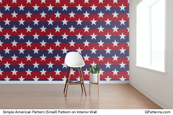 Simple American Pattern (Small) Pattern on interior-wall