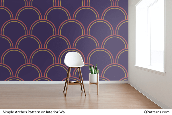 Simple Arches Pattern on interior-wall