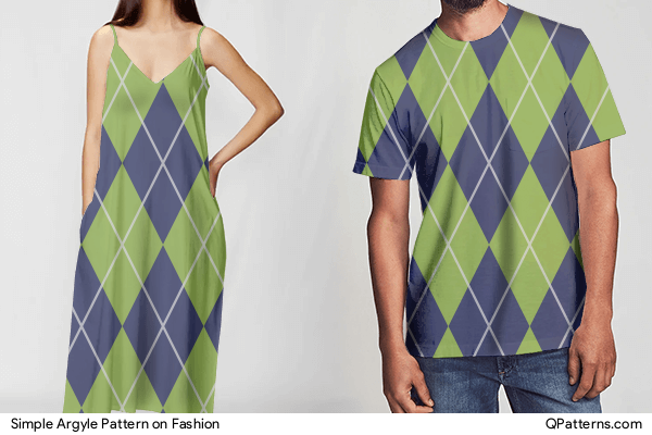 Simple Argyle Pattern on fashion