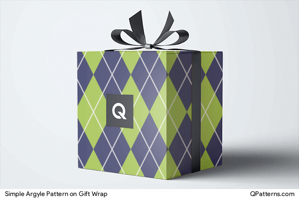 Simple Argyle Pattern on gift-wrap