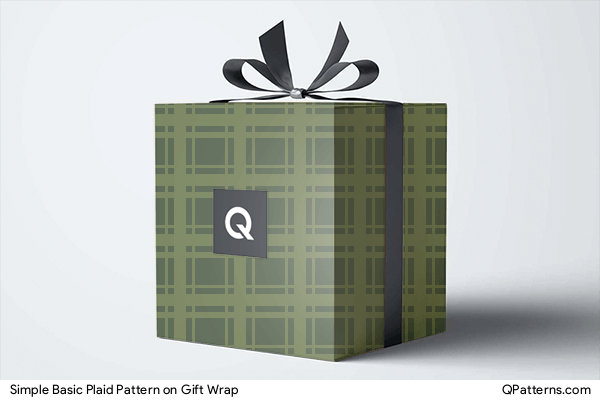 Simple Basic Plaid Pattern on gift-wrap