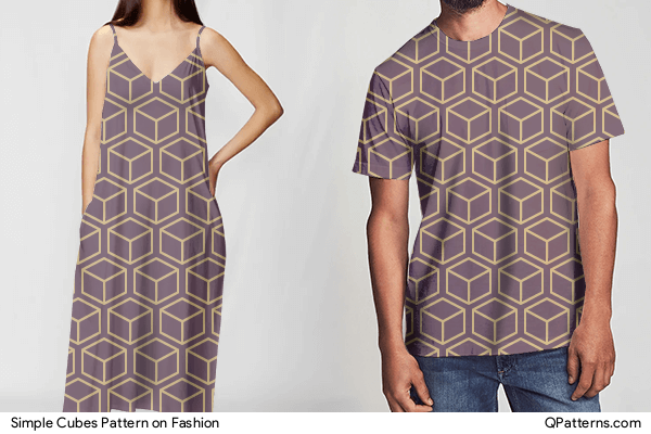 Simple Cubes Pattern on fashion